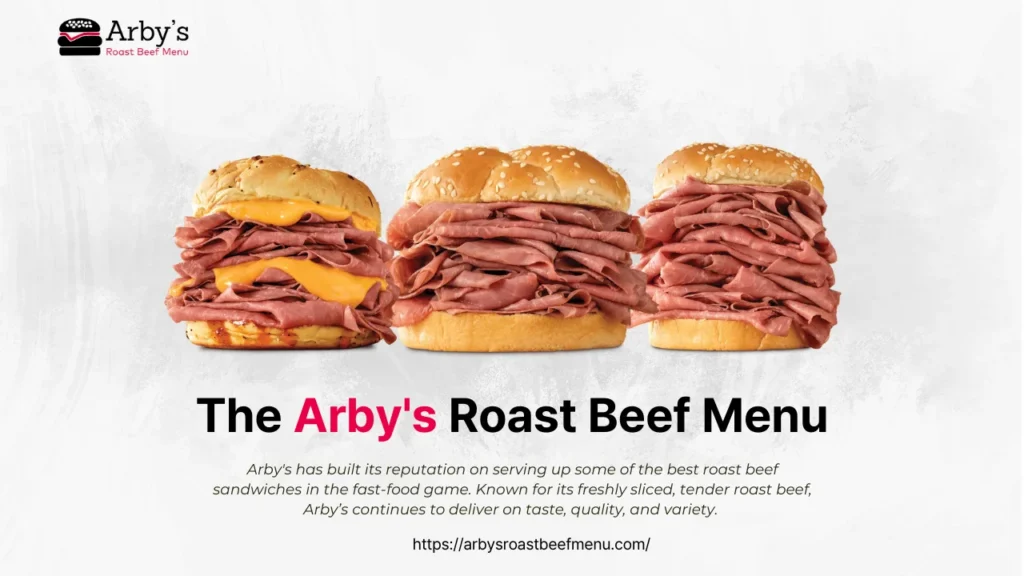 Arby's Roast Beef Menu